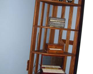 Hall Shelf - large french cut crystal vanity box - 10-lb wts.- etc