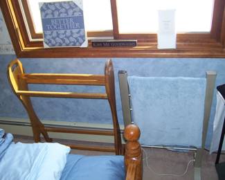 Blanket/quilt rack - heated towel rack