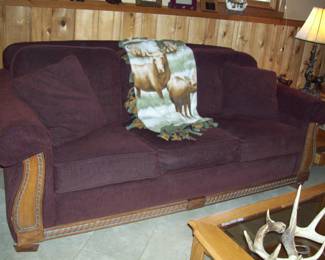 Lazy Boy Burgundy Sofa