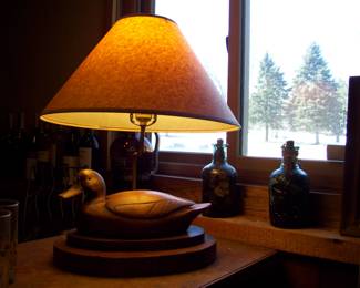 Wood Duck Decoy lamp