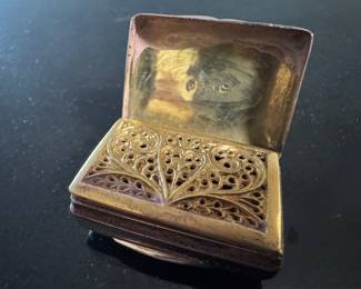 William IV Silver Vinaigrette, TS Makers Mark, Birmingham, 1836