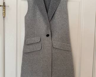 Women's Rag & Bone Duchess Grey Wool/Cashmere Vest Size 4