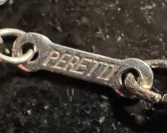 Tiffany & Co Sterling Silver Necklace & Sterling Silver Eternity Circle Pendant by Elsa Peretti