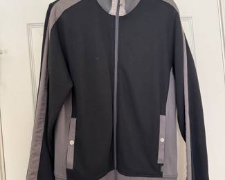 Men's Hugo Boss Black & Grey Zip Track Jacket Size L