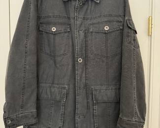 Men's Grey Denim Jacket Size XL