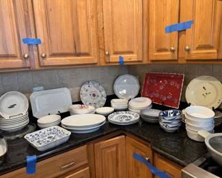 Huge Collection of Porcelain Bowls, Plates, Platters & More
