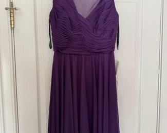 Women's Alfred Sung Purple Bridesmaid Dress Size 10 - Never Worn / Tagged