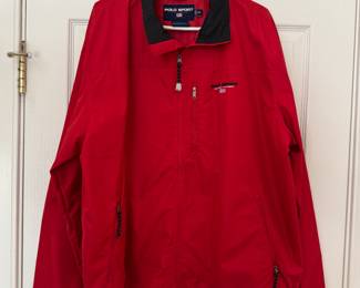 Men's Polo Sport Red Full Zip Jacket Size XXL