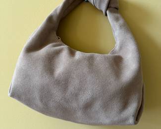 Women's Moda Luxe Tan Suede Clutch / Handbag