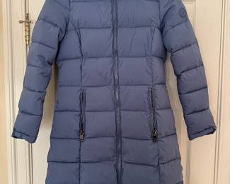 Women's Kenneth Cole Long Down Hooded Puffer Jacket Size S/P