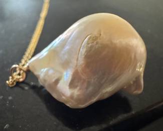 1/20 14K GF Necklace with Baroque Pearl Pendant