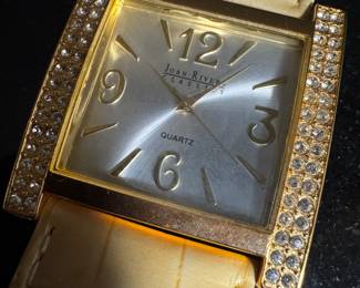 Women's Joan Rivers Classic Collection Quartz Leather Band Wristwatch