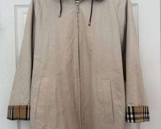 Women's Burberry Nova Check Hooded Zipper Jacket 