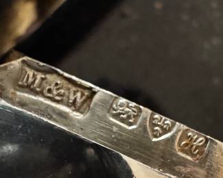 Victorian Silver, M&W Makers Mark, Match Safe