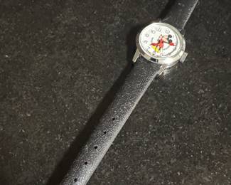 Women's Vintage Walt Disney 112S Bradley Time Division Mickey Mouse Wristwatch