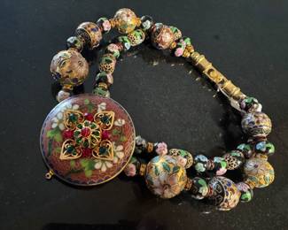 Vintage Designer Venetian Art Glass Necklace