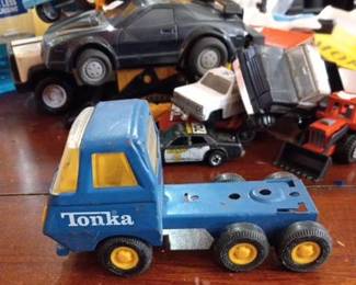 Vintage Tonka blue Semi Truck Cab For Trailer Pressed Steel Toy