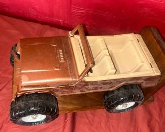 Vintage copper Tonka pressed Steel jeep