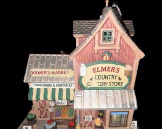 Lemax Lighted Holiday Building Elmer's Country Grocery Store 35525 13’ Christmas