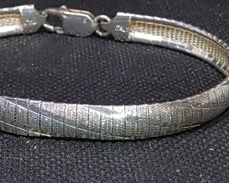 Sterling silver Omega bracelet