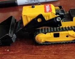 Yellow Tonka diecast bulldozer vintage