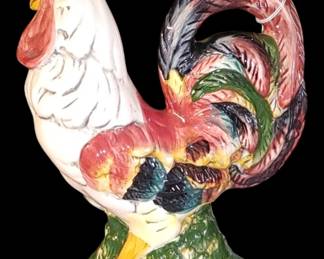 12 in tall beautiful ceramic rooster