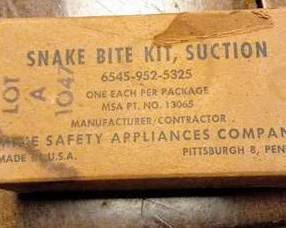 Old snake bite kit