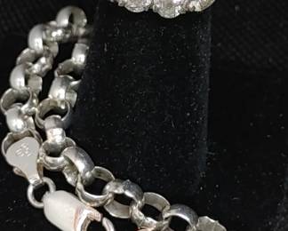 Sterling linked bracelet
