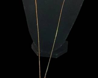 Vintage gold filled necklace with charms