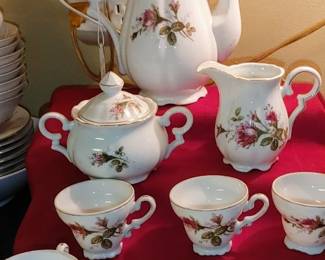 Rose tea set