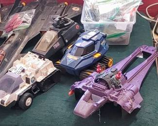 Vintage GI Joe snowcat and other vintage toys