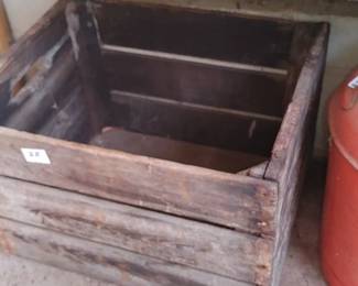 old peach crate