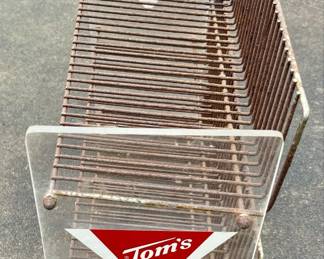 Vintage Tom's potato chip advertising store display