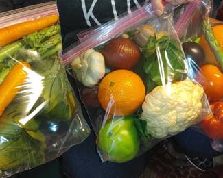 Huge collection of artificial vegetables and fruits very pretty