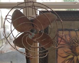 Metal Fan cast iron base