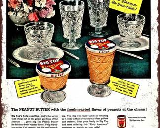 This is an image of how the glasses looked with the peanut butter indie & the metal top
