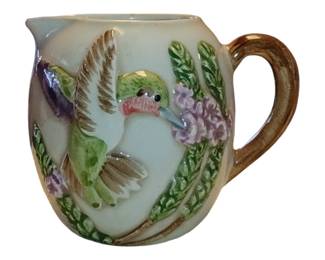 Hard to Find Hand Painted Takahashi Hummingbird Bird Creamer