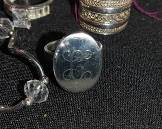 Monogrammed letter c ring and more Sterling Jewelry