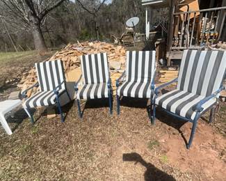 Wrought iron yard furniture