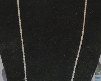 Beautiful sterling silver braided necklace