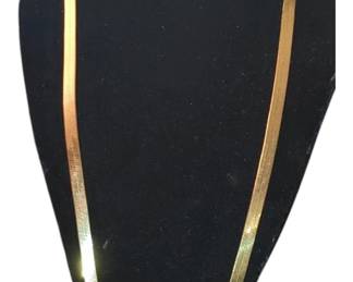 Gold over sterling herringbone chain