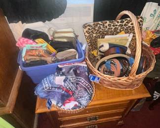 Scarves wallets zipper make up bags