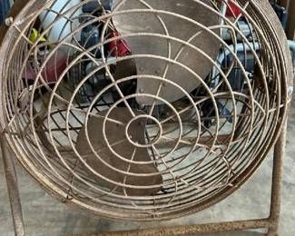 Fantastic cast iron and wrought iron early Fan cast iron Frame Works. Floral Design cage