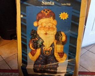 Vintage fiber optic Santa