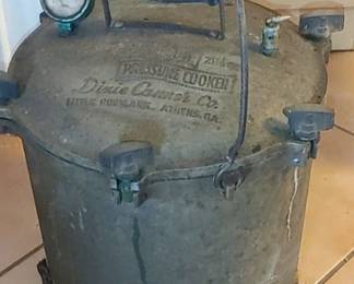 Massive pressure cooker by Dixie caner company