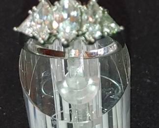 Sterling and CZ ring