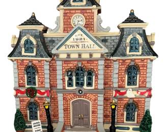 Lemax lighted Town Hall 2013 full size