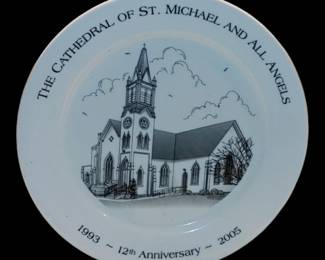The Cathedral of Saint Michael And All The Angels 12th anniversary plate