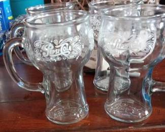 Vintage Pepsi Cola glasses