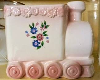 Lots of vintage floral florist planters